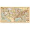United States Antique Wall Map by Compart
