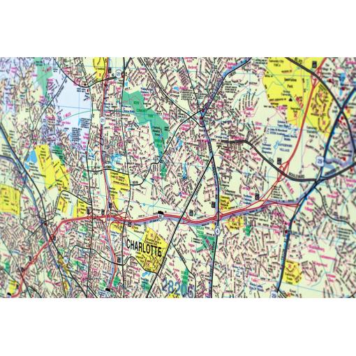 Charlotte & Mecklenburg County, NC Wall Map - Image 2