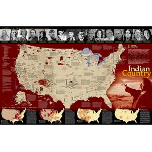Indian Country Wall Map by National Geographic