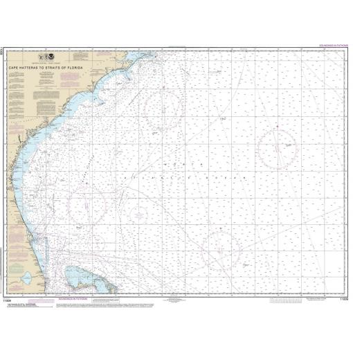 NOAA Chart - Cape Hatteras to Straits of Florida - 11009