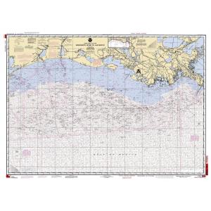 NOAA Chart - Mississippi River to Galveston (Oil and Gas Leasing Areas) - 1116A