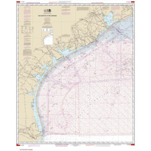 NOAA Chart - Galveston to Rio Grande (Oil and Gas Leasing Areas) - 1117A
