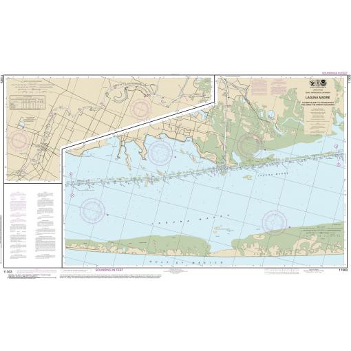 NOAA Chart - Intracoastal Waterway Laguna Madre - Chubby Island to Stover Point, including The Arroyo Colorado - 11303
