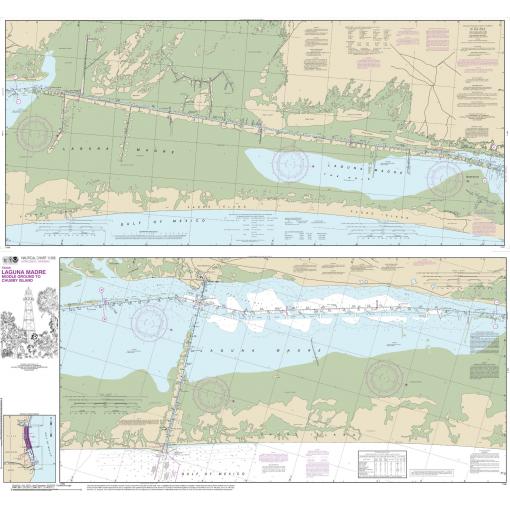 NOAA Chart - Intracoastal Waterway Laguna Madre Middle Ground to Chubby Island - 11306