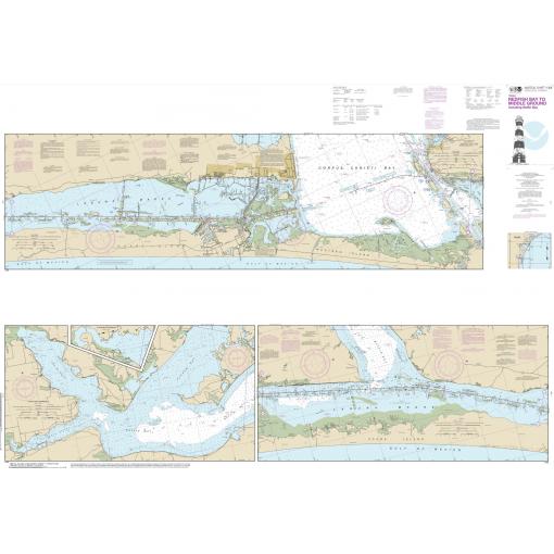 NOAA Chart - Intracoastal Waterway Redfish Bay to Middle Ground - 11308