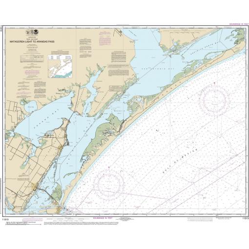 NOAA Chart - Matagorda Light to Aransas Pass - 11313