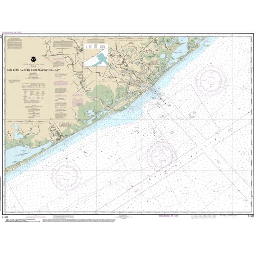NOAA Chart - San Luis Pass to East Matagorda Bay - 11321