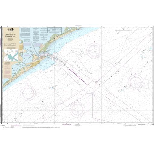 NOAA Chart - Approaches to Galveston Bay - 11323