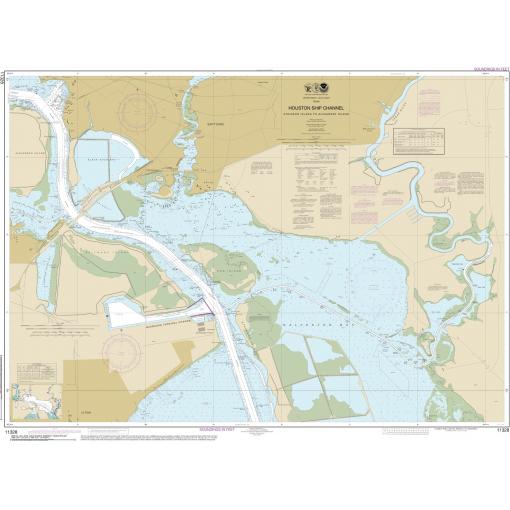 NOAA Chart - Houston Ship Channel Atkinson Island to Alexander Island - 11328