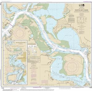 NOAA Chart - Houston Ship Channel Alexander Island to Carpenters Bayou; San Jacinto and Old Rivers - 11329
