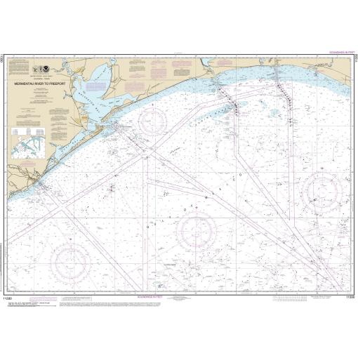 NOAA Chart - Mermentau River to Freeport - 11330