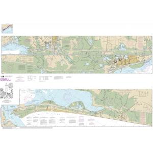 NOAA Chart - Intracoastal Waterway Ellender to Galveston Bay - 11331
