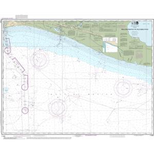 NOAA Chart - Rollover Bayou to Calcasieu Pass - 11344