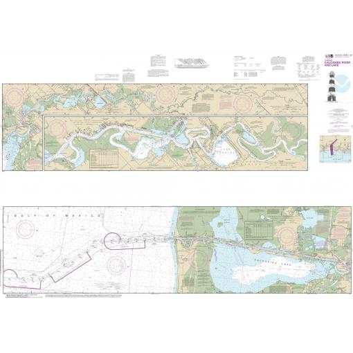 NOAA Chart - Calcasieu River and Lake - 11347