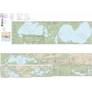 NOAA Chart - Intracoastal Waterway Forked Island to Ellender, including the Mermantau River, Grand Lake and White Lake - 11348