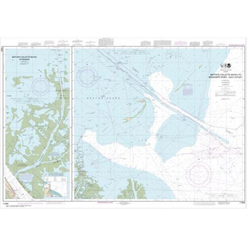 NOAA Chart - Baptiste Collette Bayou to Mississippi River Gulf Outlet; Baptiste Collette Bayou Extension - 11353