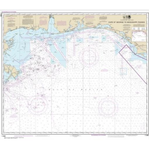 NOAA Chart - Cape St. George to Mississippi Passes - 11360
