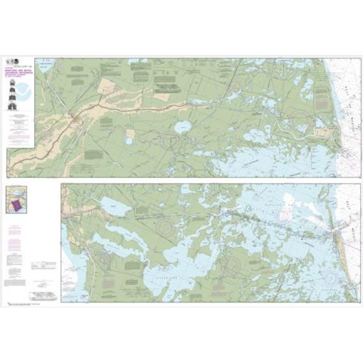 NOAA Chart - Barataria and Bayou Lafourche Waterways Intracoastal Waterway to Gulf of Mexico - 11365