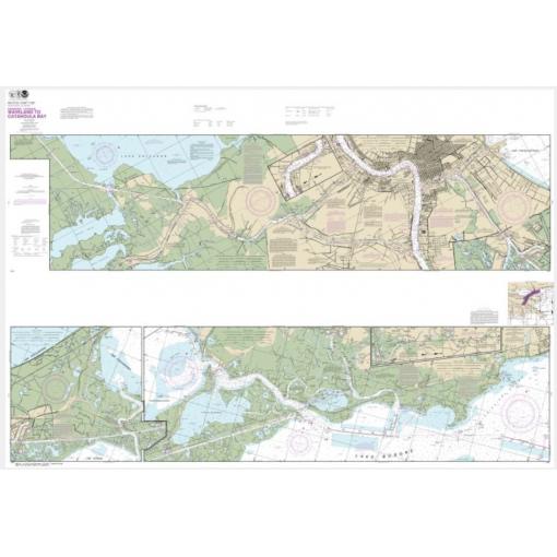 NOAA Chart - Intracoastal Waterway Waveland to Catahoula Bay - 11367