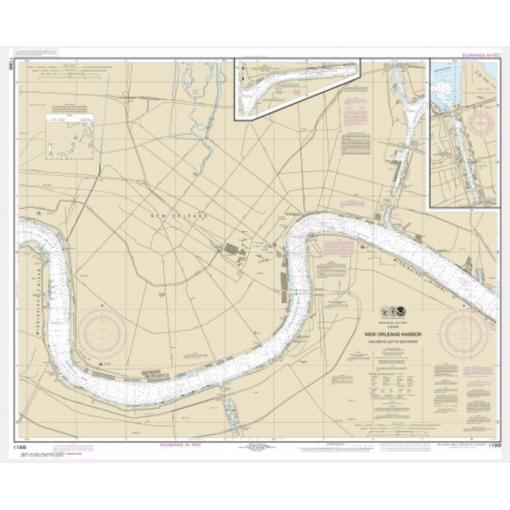 NOAA Chart - New Orleans Harbor Chalmette Slip to Southport - 11368