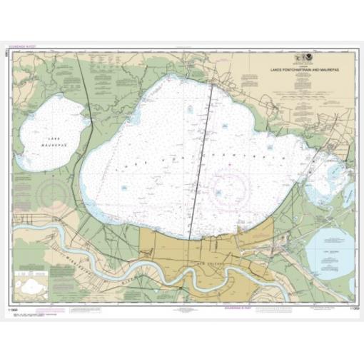 NOAA Chart - Lakes Pontchartrain and Maurepas - 11369