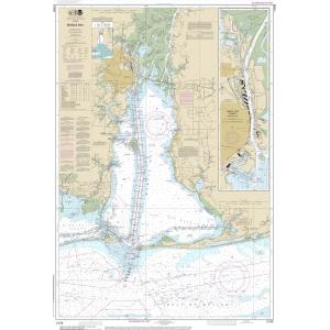 NOAA Chart - Mobile Bay Mobile Ship Channel-Northern End - 11376