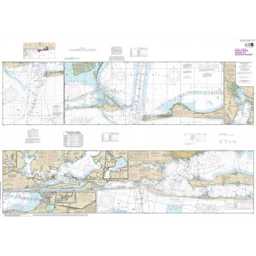 NOAA Chart - Intracoastal Waterway Santa Rosa Sound to Dauphin Island - 11378