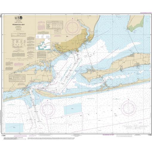 NOAA Chart - Pensacola Bay - 11383