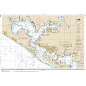 NOAA Chart - Intracoastal Waterway East Bay to West Bay - 11390