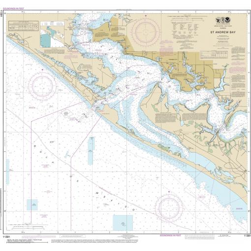 NOAA Chart - St. Andrew Bay - 11391