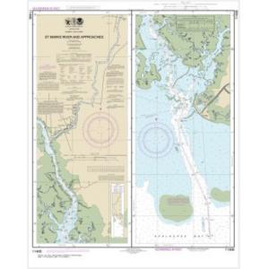 NOAA Chart - St.Marks River and approaches - 11406