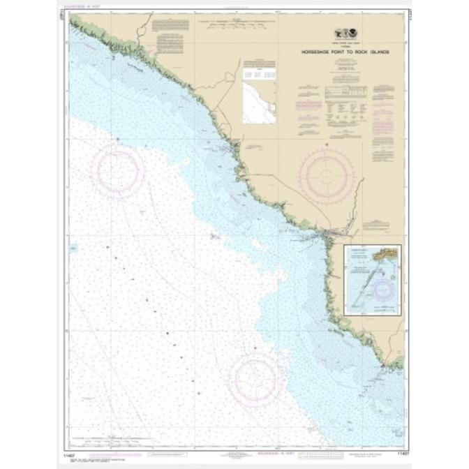 NOAA Chart - Horseshoe Point to Rock Islands; Horseshoe Beach - 11407