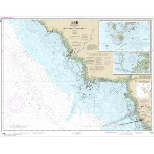 NOAA Chart - Crystal River to Horseshoe Point; Suwannee River; Cedar Keys - 11408