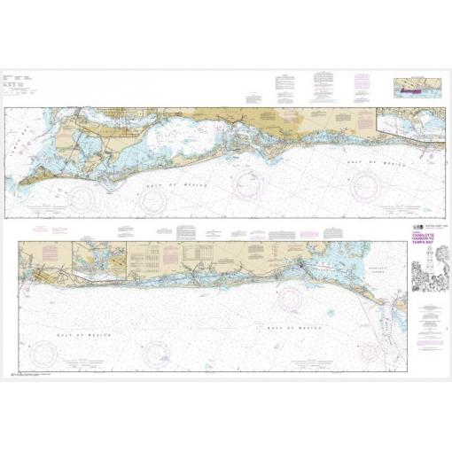 NOAA Chart - Intracoastal Waterway Charlotte Harbor to Tampa Bay - 11425