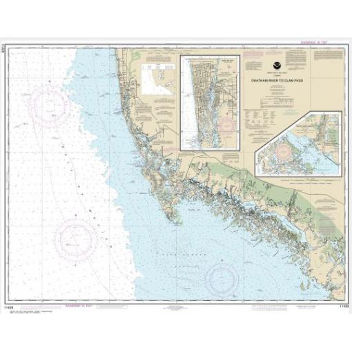 NOAA Chart - Chatham River to Clam Pass; Naples Bay; Everglades Harbor - 11429