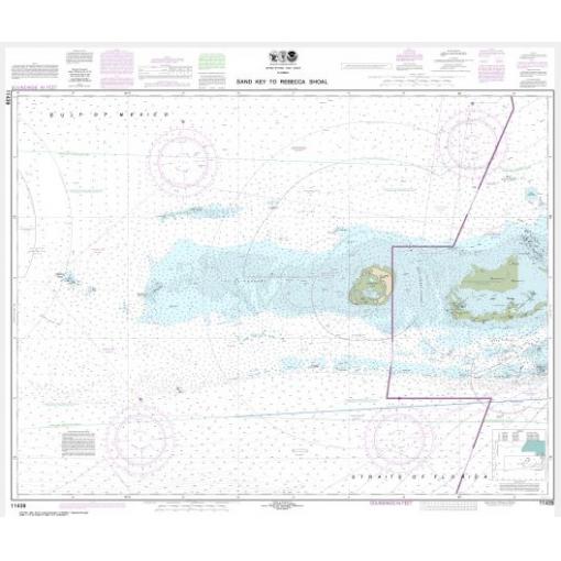 NOAA Chart - Sand Key to Rebecca Shoal - 11439