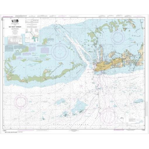 NOAA Chart - Key West Harbor and Approaches - 11441