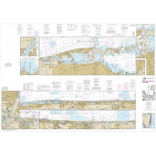NOAA Chart - Intracoastal Waterway West Palm Beach to Miami - 11467