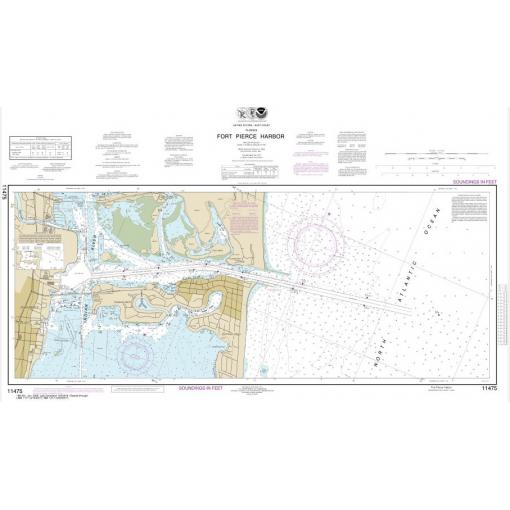 NOAA Chart - Fort Pierce Harbor - 11475