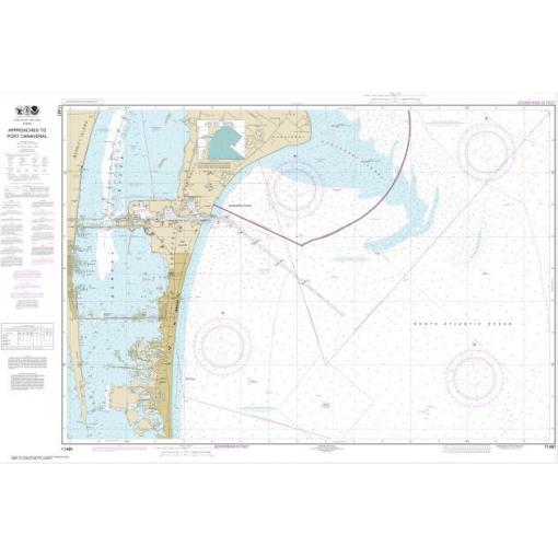 NOAA Chart - Approaches to Port Canaveral - 11481