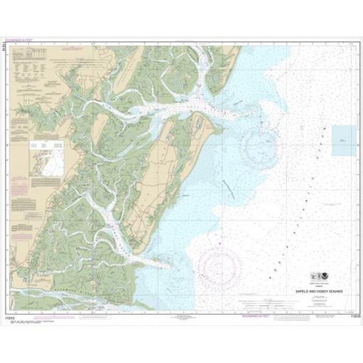 NOAA Chart - Sapelo and Doboy Sounds - 11510