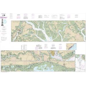 NOAA Chart - Intracoastal Waterway Casino Creek to Beaufort River - 11518