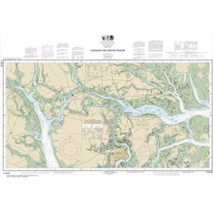 NOAA Chart - Parts of Coosaw and Broad Rivers - 11519