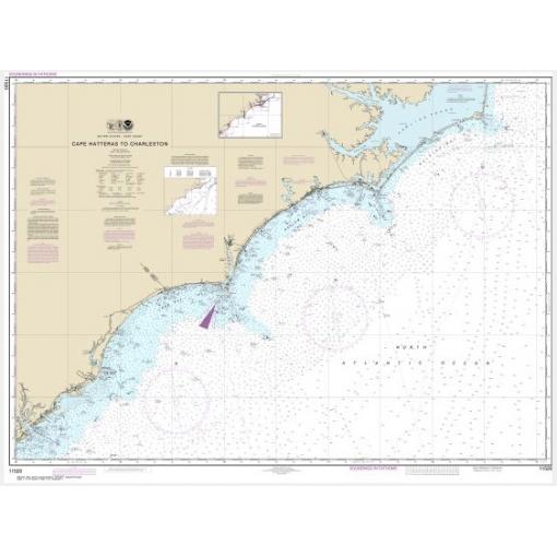 NOAA Chart - Cape Hatteras to Charleston - 11520