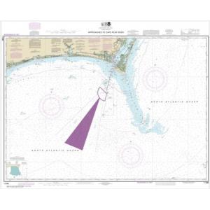 NOAA Chart - Approaches to Cape Fear River - 11536