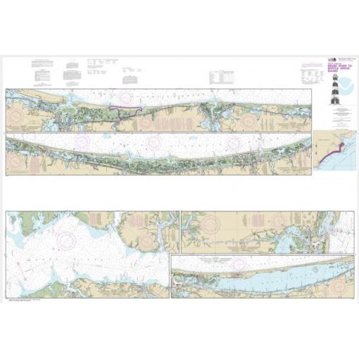 NOAA Chart - Intracoastal Waterway Neuse River to Myrtle Grove Sound - 11541