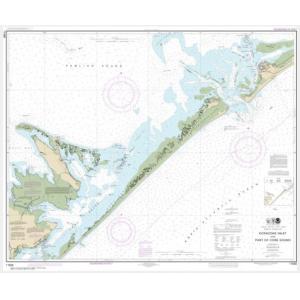 NOAA Chart - Ocracoke lnlet and Part of Core Sound - 11550
