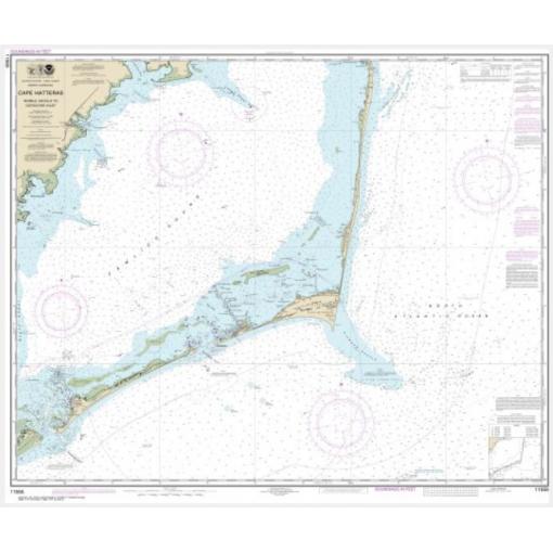 NOAA Chart - Cape Hatteras-Wimble Shoals to Ocracoke Inlet - 11555