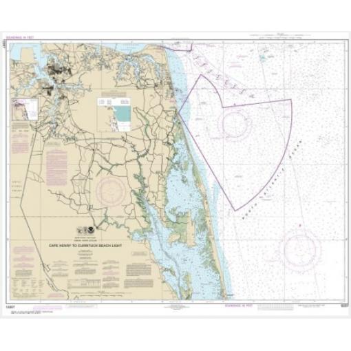NOAA Chart - Cape Henry to Currituck Beach Light - 12207