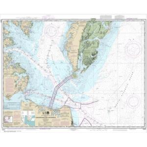 NOAA Chart - Chesapeake Bay Entrance - 12221